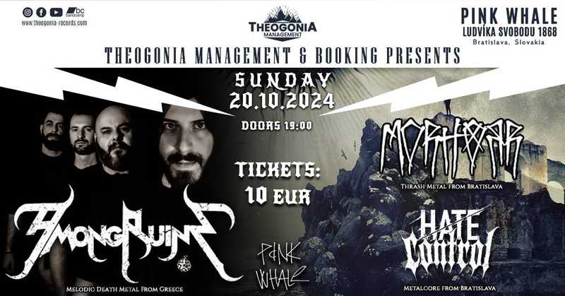 AMONGRUINS x MORHORR x HATE CONTROL | Bratislava @ Pink Whale