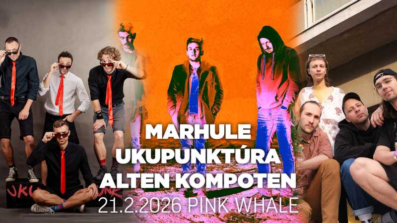 Marhule + Alten Kompoten + Ukupunktúra / PINK WHALE