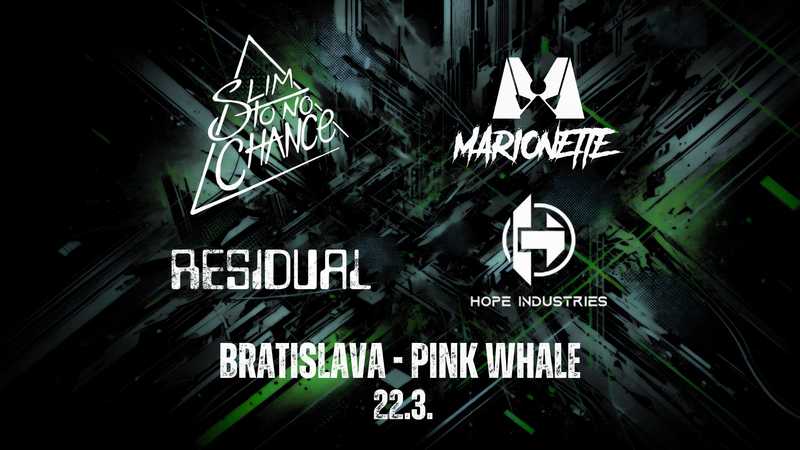 Slim To No Chance @ Pink Whale - w/ Marionette, Hope Industries & Residual