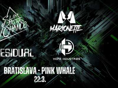 Slim To No Chance @ Pink Whale - w/ Marionette, Hope Industries & Residual