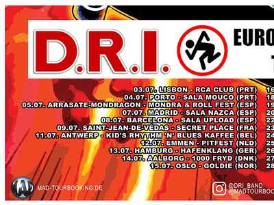 D.R.I. (USA) + Blind Rättvisa 